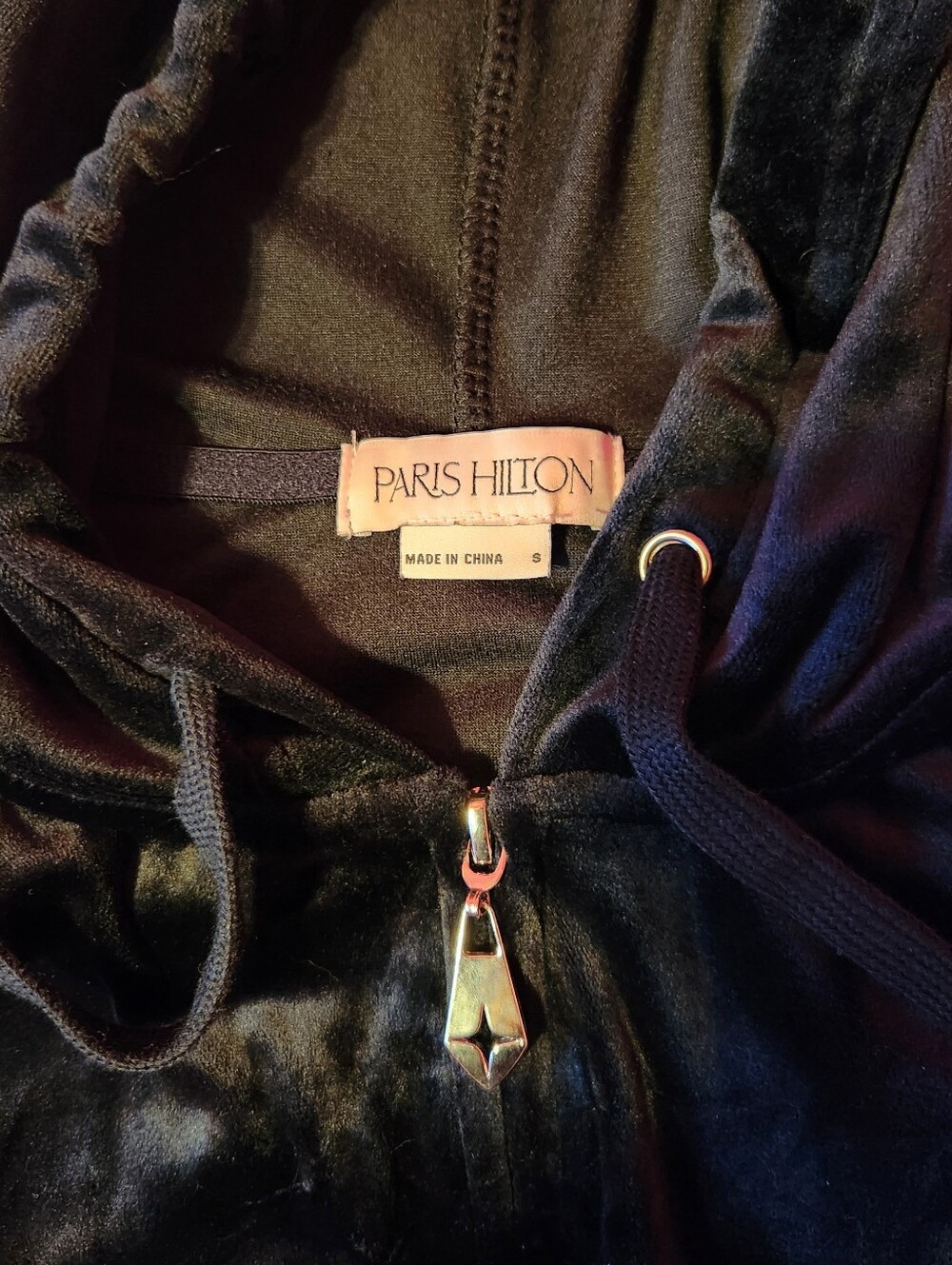 Iconic Velour Rhinestone Hoodie - Picture 4 of 4